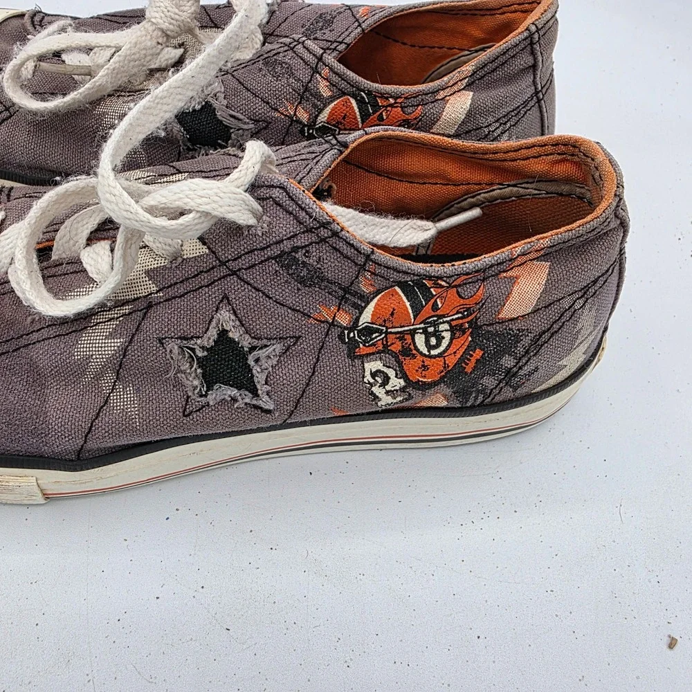 Converse‎ One Star Kids Low Top Sneakers Skull Star Skater Shoes Size 4